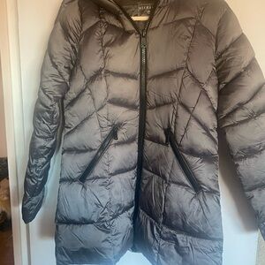 Bernardo Metallic Grey Puffer Jacket